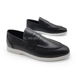 Kiton Loafers Leather Black