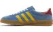 Женские кеды Adidas x Gucci Gazelle Light Blue Suede