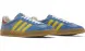 Женские кеды Adidas x Gucci Gazelle Light Blue Suede