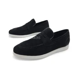 Kiton Loafers Suede Black