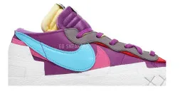 Nike KAWS x sacai x Blazer Low &#039;Purple Dusk&#039;