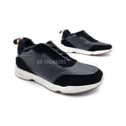 Loro Piana Man Winter Sneakers Leather Suede Black