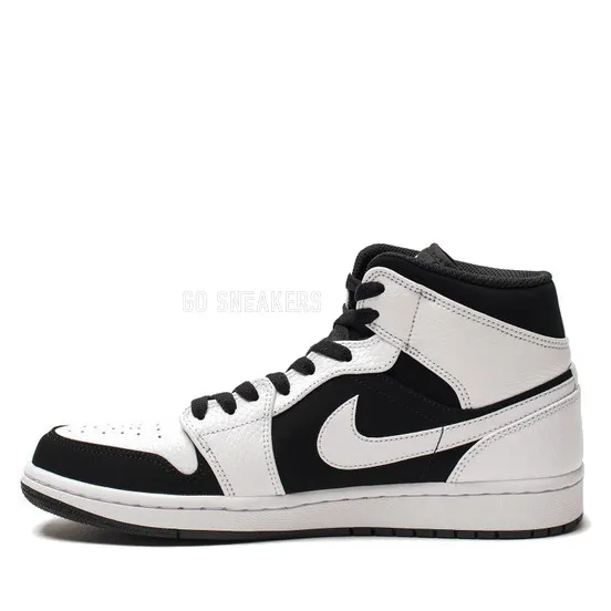 Унисекс кроссовки Nike Air Jordan 1 Mid White Black