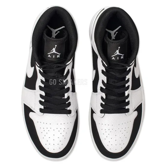 Унисекс кроссовки Nike Air Jordan 1 Mid White Black