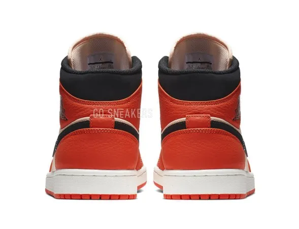 Унисекс кроссовки Nike Air Jordan 1 Mid Team Orange Black