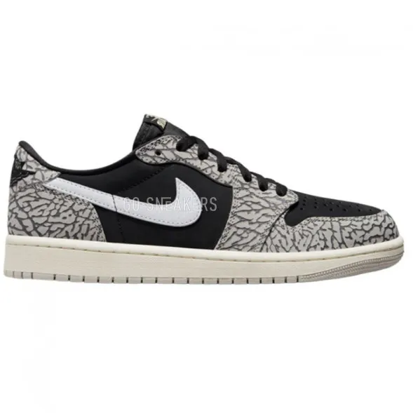 Унисекс кроссовки Nike Air Jordan 1 Low OG Black Cement