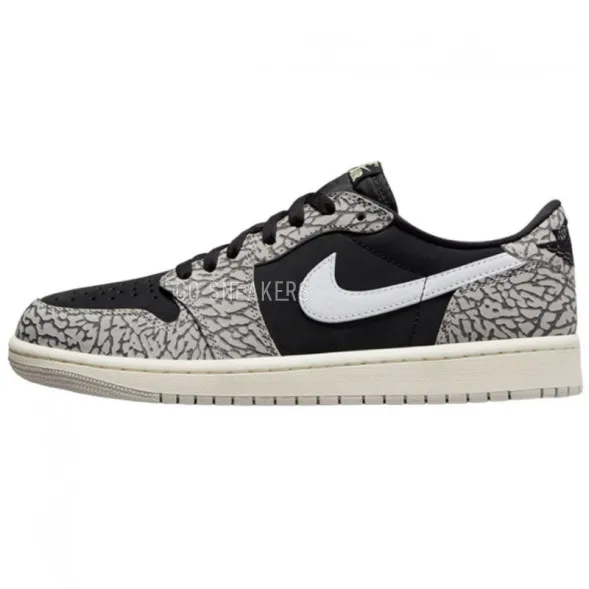 Унисекс кроссовки Nike Air Jordan 1 Low OG Black Cement