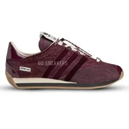 Adidas Originals Country OG x SFTM Pony Hair Pack Maroon