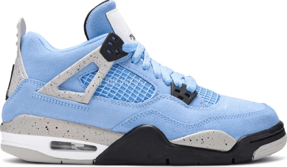 Унисекс кроссовки Nike Air Jordan 4 Retro GS &amp;#039;University Blue&amp;#039;