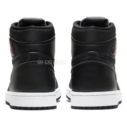 Nike Air Jordan 1 Retro High Black Satin Gym Red