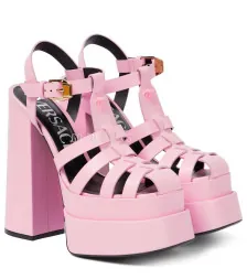 Босоножки Versace La Medusa Pink