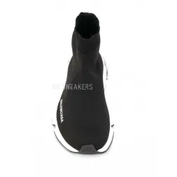 Balensiaga SPEED CLEAR SOLE SNEAKER IN BLACK/WHITE