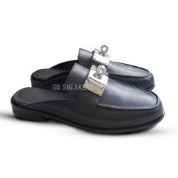 Hermes Leather Sabo Black