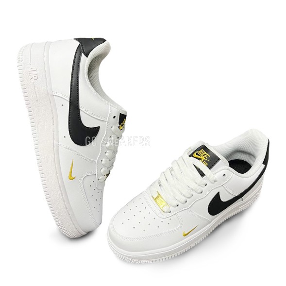 Женские кроссовки Nike Air Force 1 White Black Swoosh