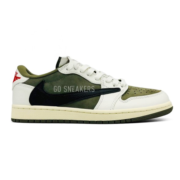 Унисекс кроссовки Travis Scott x Nike Air Jordan 1 Medium Olive Unisex