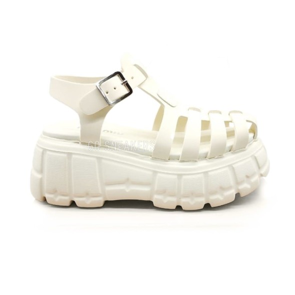 Женские босоножки Miu-Miu Sandals Platform White