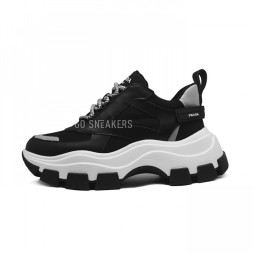 Prada Black and White Chunky Sneakers