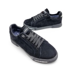 Dolce &amp;amp; Gabbana Man Winter Suede Black