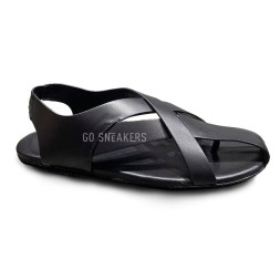 The Row Sandals Leather Black