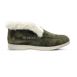 Loro Piana Low Winter Suede Khaki