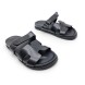 Унисекс сандалии Hermes Flip-flops Leather Glossy Black