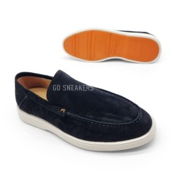 Santoni Man Moccasins Black