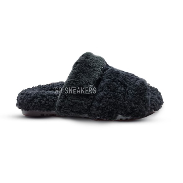 Женские сандалии Hermes Flip-flops Wool Black