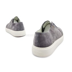 Santoni Man Sneakers Suede Grey