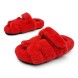 Женские сандалии Hermes Flip-flops Wool Red