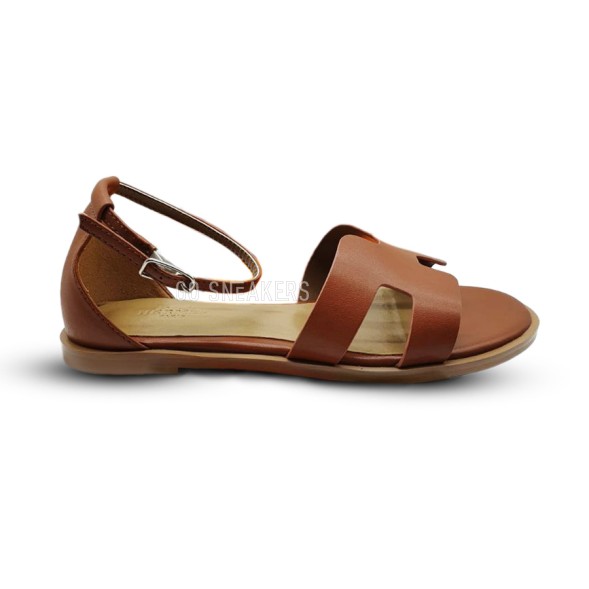 Женские босоножки Hermes Santorini Brown