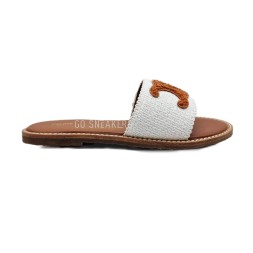 Celine Flip-flops Textile White