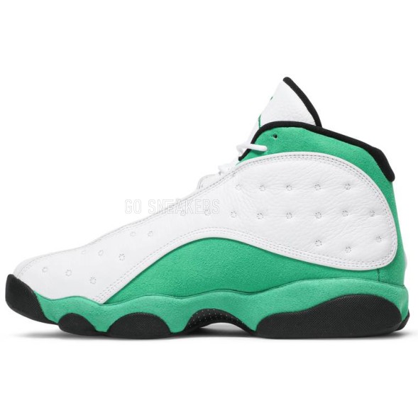 Унисекс кроссовки Nike Air Jordan 13 Retro White Lucky Green