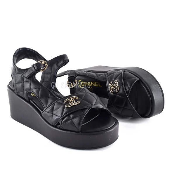 Женские босоножки Chanel Sandals Black