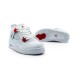 Унисекс кроссовки Nike Air Jordan 4 Retro White/Red