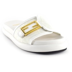 Fendi Slippers White