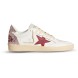 Женские кеды Golden Goose Ball Star White Red Star
