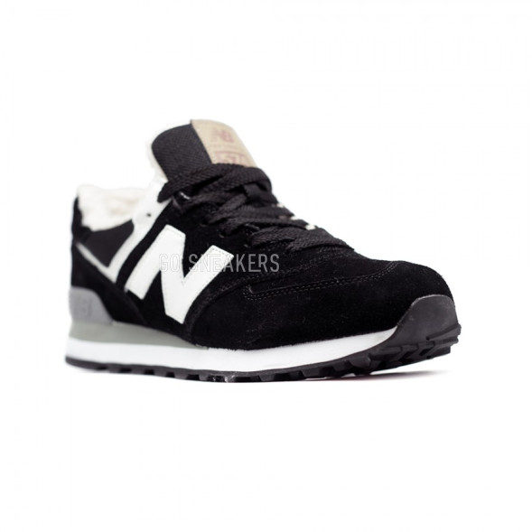 Мужские зимние кроссовки New Balance 574 Black