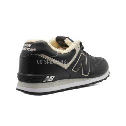 New Balance Мужские 574 Black Leather XXL
