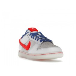 Nike Dunk Low Retro Prm Year Of The Rabbit White Crimson Varsity Royal