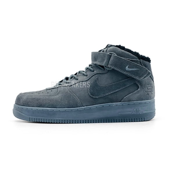 Унисекс зимние кроссовки Nike Air Force 1 ’07 LV8 Mid Utility Winter Suede Grey