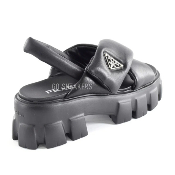 Женские босоножки Prada Sandals Leather Black