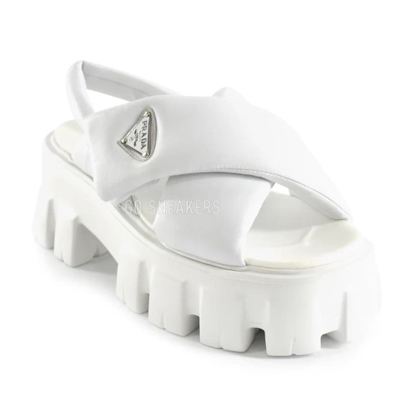 Женские босоножки Prada Sandals Leather White