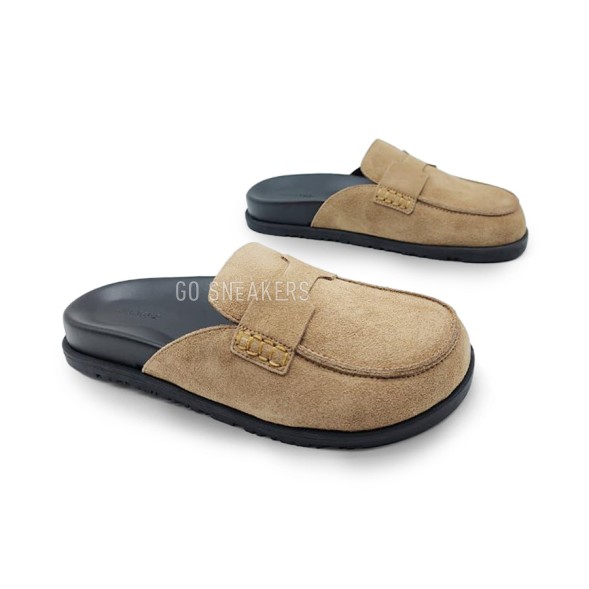 Женские сабо Hermes Sabo Suede Light Brown