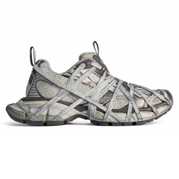 Balenciaga 3XL Extreme Lace Sneaker Brown Grey Beige