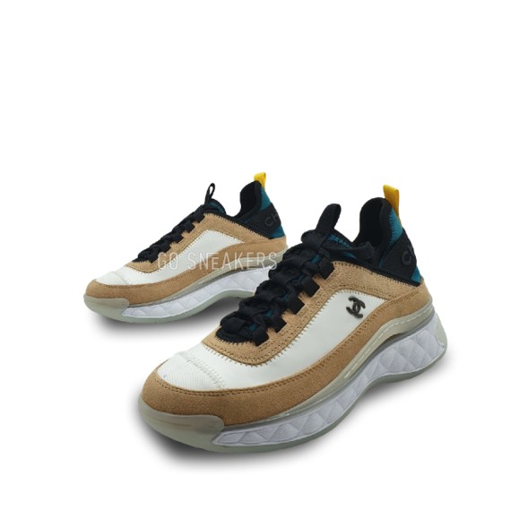 Женские кроссовки Chanel Yellow Calfskin