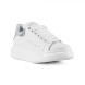 Женские кроссовки Alexander McQueen Luxe Silver Patent