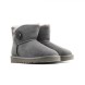 Женские непромокаемые мини угги с пуговицей Bailey Button Mini Grey II