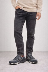 Premiata 483 Textile/Suede Grey/Red