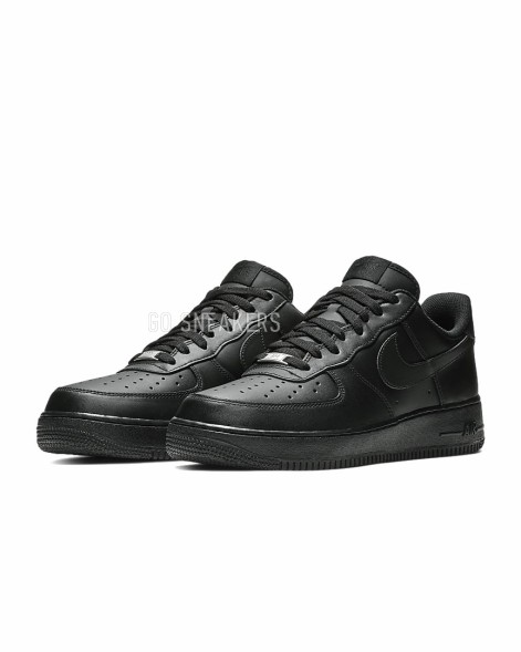 Унисекс кроссовки Nike Air Force 1 Low Black/Black ’07