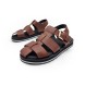 Мужские сандалии Dior Sandals Leather Chocolate